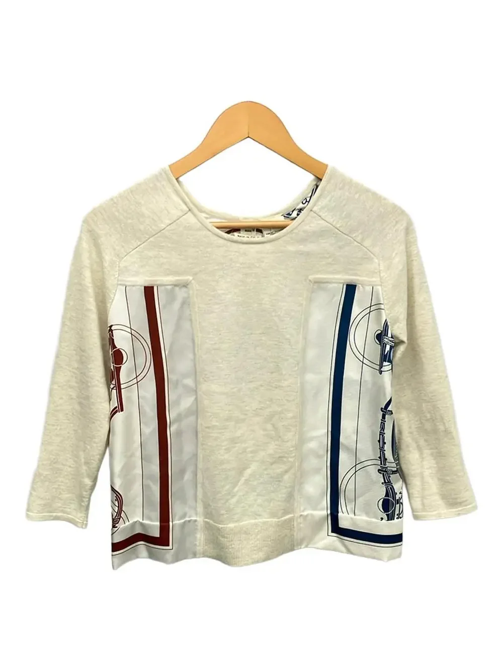 Hermes Twill Reine / Ex Libris Cream #294104H68B